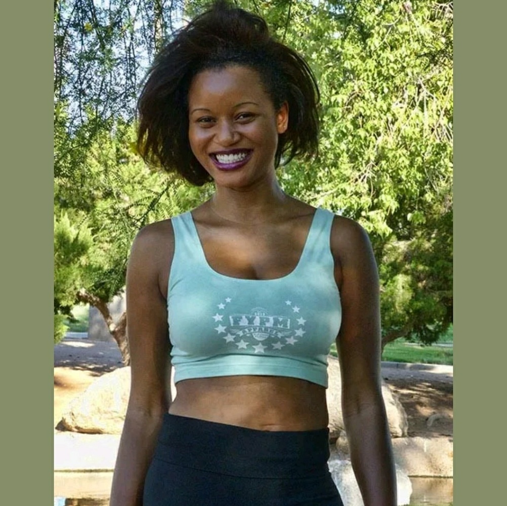 Women's Light Mint Sports Bra